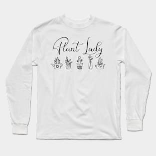 Plant Lady For Plant Women Lover Long Sleeve T-Shirt